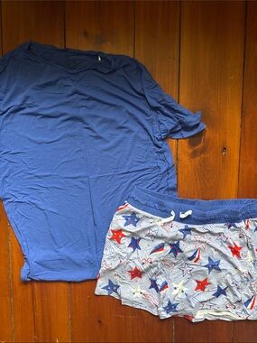 Little Sleepies men’s Stars and Stripes short pajama set